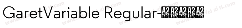 GaretVariable Regular字体转换
